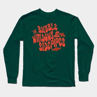 Bubble Windows & Side Pipes! (Vintage Red) Long Sleeve T-Shirt